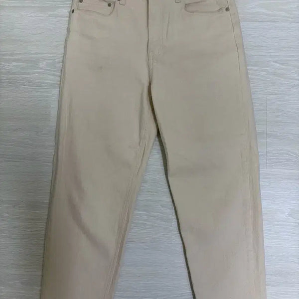 [BUNJANG] AMOFRE Ecru Cotton Pants Size 1 / 아모프레 면바지 에크루 색상 1사이즈 판매