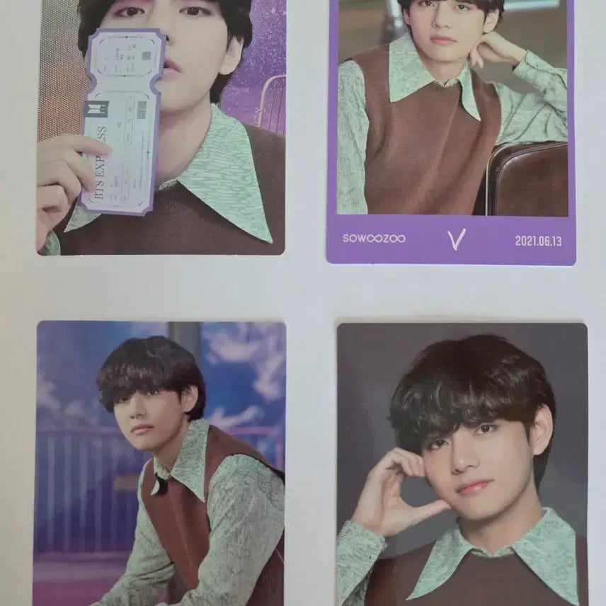 [BUNJANG] V (Taehyung) 2021 Muster Sowoozoo Photocard 9 Types / 뷔(태형) 2021 머스터 소우주 포카 9종