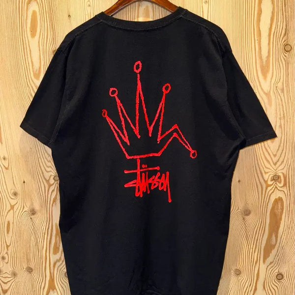 [BUNJANG] Stussy Broken Crown Short Sleeve T-Shirt / 스투시 브로큰 크라운 반팔 티셔츠