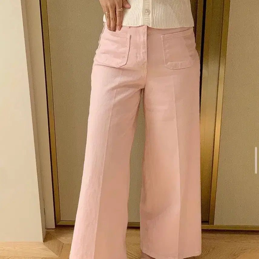 [BUNJANG] Arounture Pastel Two-Pocket Pants Pink L / [어라운드율][새상품] 파스텔 투포켓 pt 핑크 L