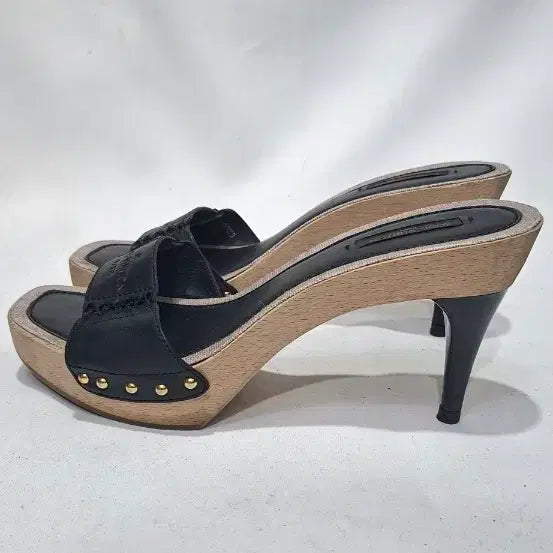 [BUNJANG] Louis Vuitton Wood Platform High Heel Sandals / 245 정품 루이비통신발 샌들 샌달 하이힐