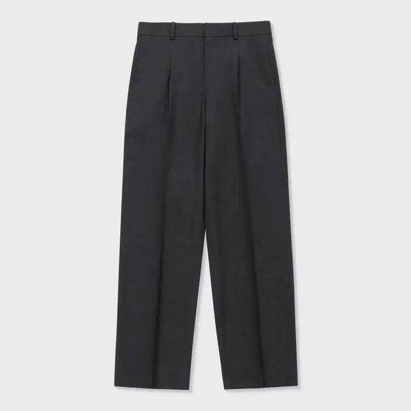 [BUNJANG] Atelier Del Dio Tropical Wool Tailored Pants Charcoal Grey L / [새상품] 아틀리에 델디오 - TROPICAL WOOL TAILORED
