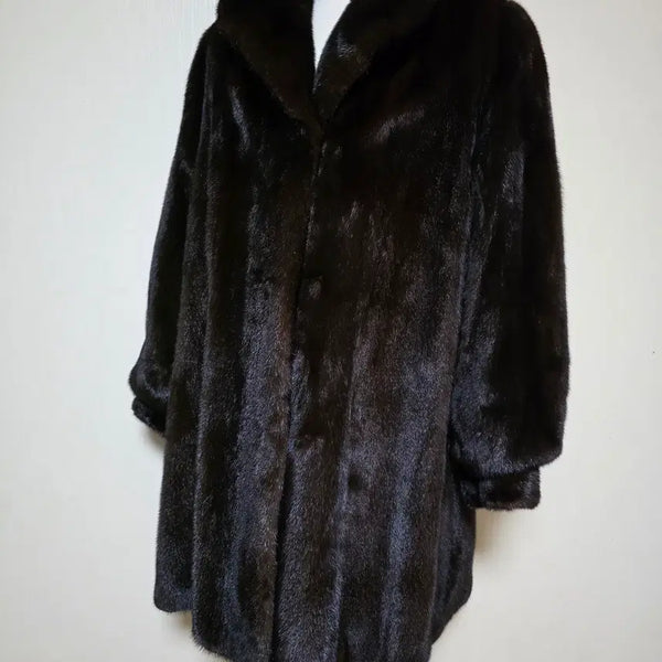 [BUNJANG] American Ultra 5-Star Women's Premium Half-Long Mink Coat Size 66 / 아메리칸 울트라 5성 여성 프리미엄 하프롱 밍크코트 사이즈 ( 66 )