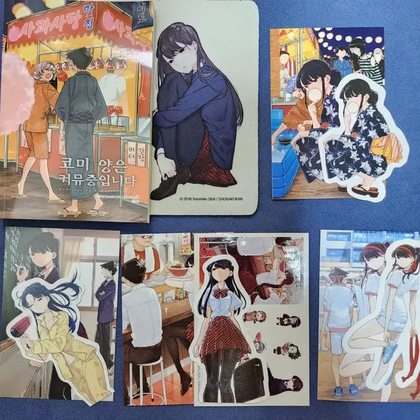 [BUNJANG] Komi Can't Communicate Vol. 1-4 First Edition Set with Bonus Materials / 코미 양은 커뮤증입니다 1권 ~ 4권 초판 부록 + 띠지