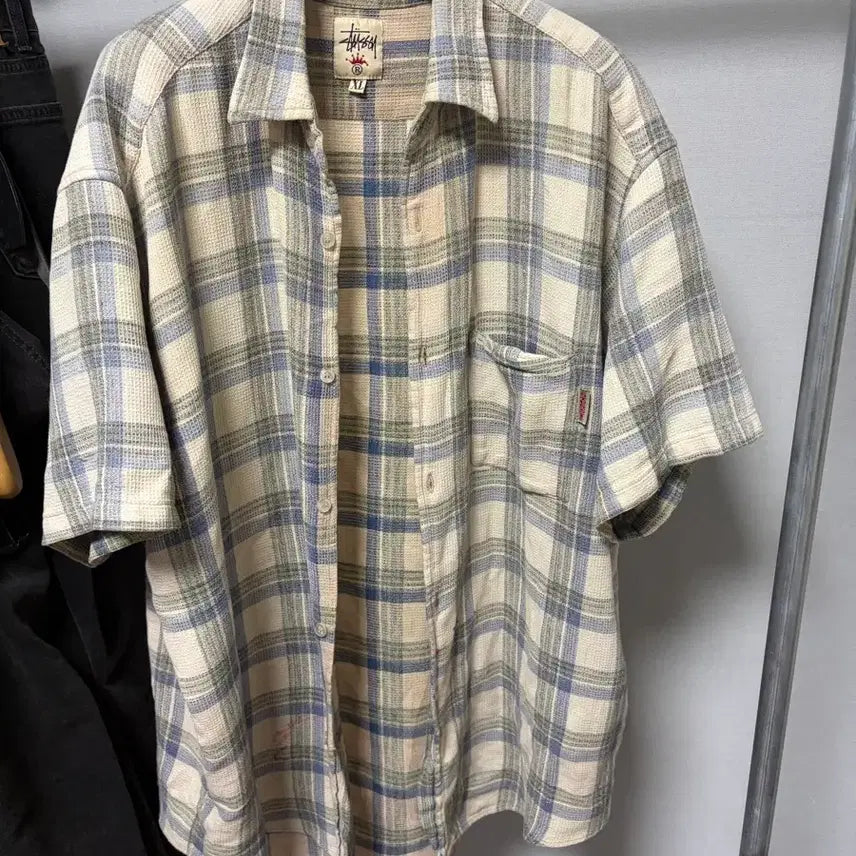 [BUNJANG] Vintage Stussy 90s Linen Shirt / 90s 올드스투시 린넨셔츠