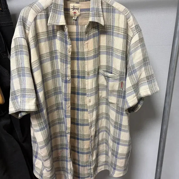 [BUNJANG] Vintage Stussy 90s Linen Shirt / 90s 올드스투시 린넨셔츠