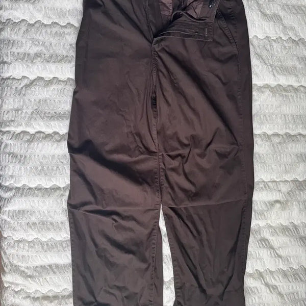 [BUNJANG] MUDIDI Cotton Parachute Pants Dark Brown / 무탠다드 코튼 파라슈트 팬츠 [다크 브라운] 30