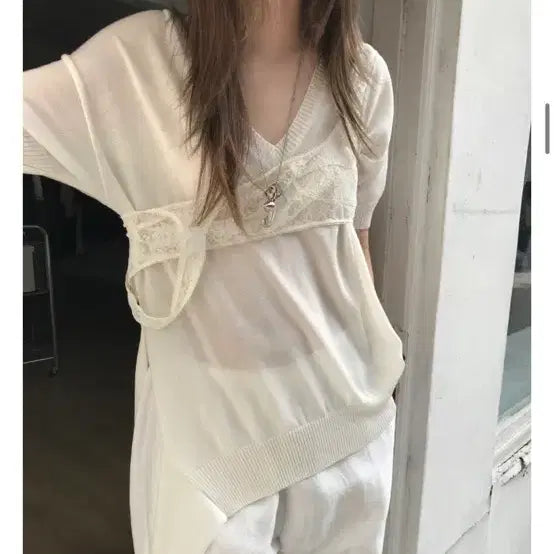 [BUNJANG] PuaShop Summer Knit New / 푸어샵 썸머 니트 새상품