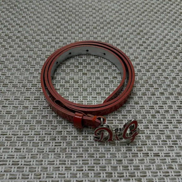 [BUNJANG] Dolce & Gabbana Women's Orange DG Logo Buckle Belt / 돌체앤가바나 벨트