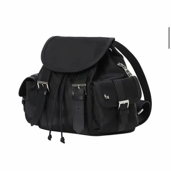 [BUNJANG] 3Times Mushroom Backpack Black Nylon Leather / 쓰리타임즈 백팩 Mushroom backpack