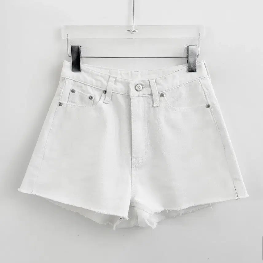 [BUNJANG] MOONT White Denim Short Pants (M) / MOONT 문트 화이트 데님 숏팬츠 M