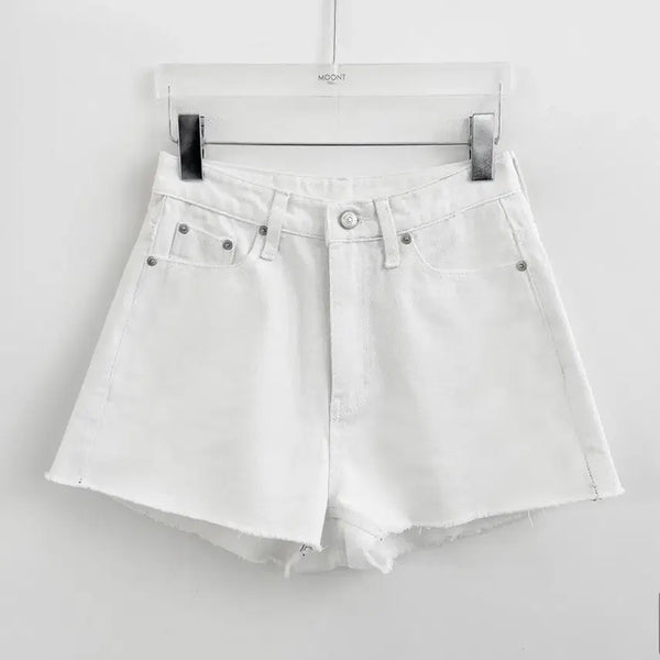 [BUNJANG] MOONT White Denim Short Pants (M) / MOONT 문트 화이트 데님 숏팬츠 M
