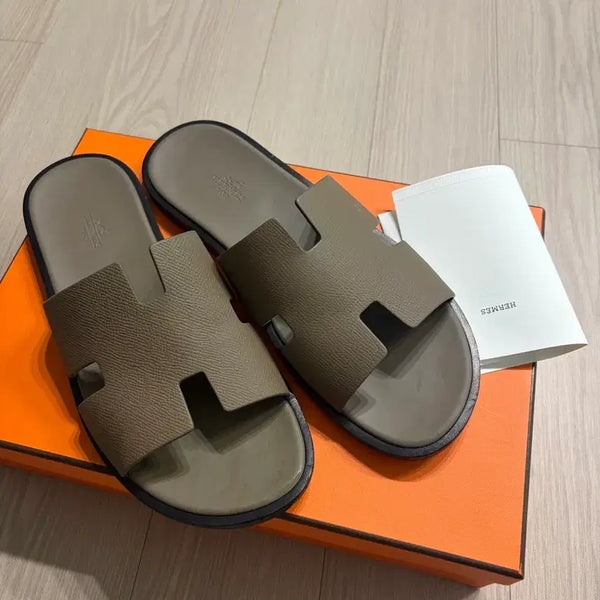 [BUNJANG] Hermes Izmir 42.5 Etoupe Leather Sandals / 이즈미르 42.5 에토프 판매