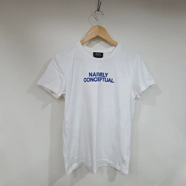 [BUNJANG] A.P.C. White Short Sleeve T-Shirt / A.P.C. 아페쎄 화이트 반팔티