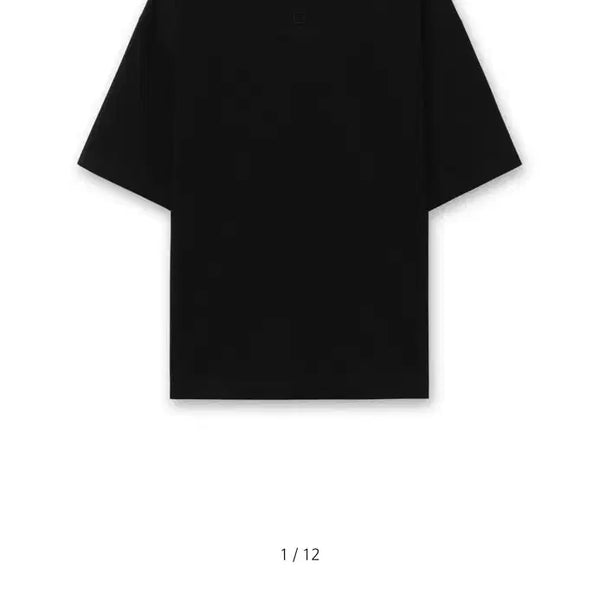 [BUNJANG] WooYoungMi Square Tab Oversized Cotton T-Shirt Black / 우영미 사각탭 오버핏 반팔 52 블랙