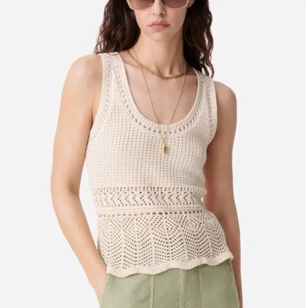 [BUNJANG] Atelier Vanessa Bruno Crochet Sleeveless Knit / (새상품) 아떼바네사브루노 크로셰 민소매 니트