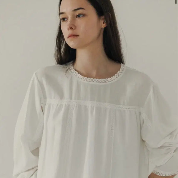 [BUNJANG] HOWUS Linen Lace One-Piece Dress / HOWUS 린넨 레이스 원피스