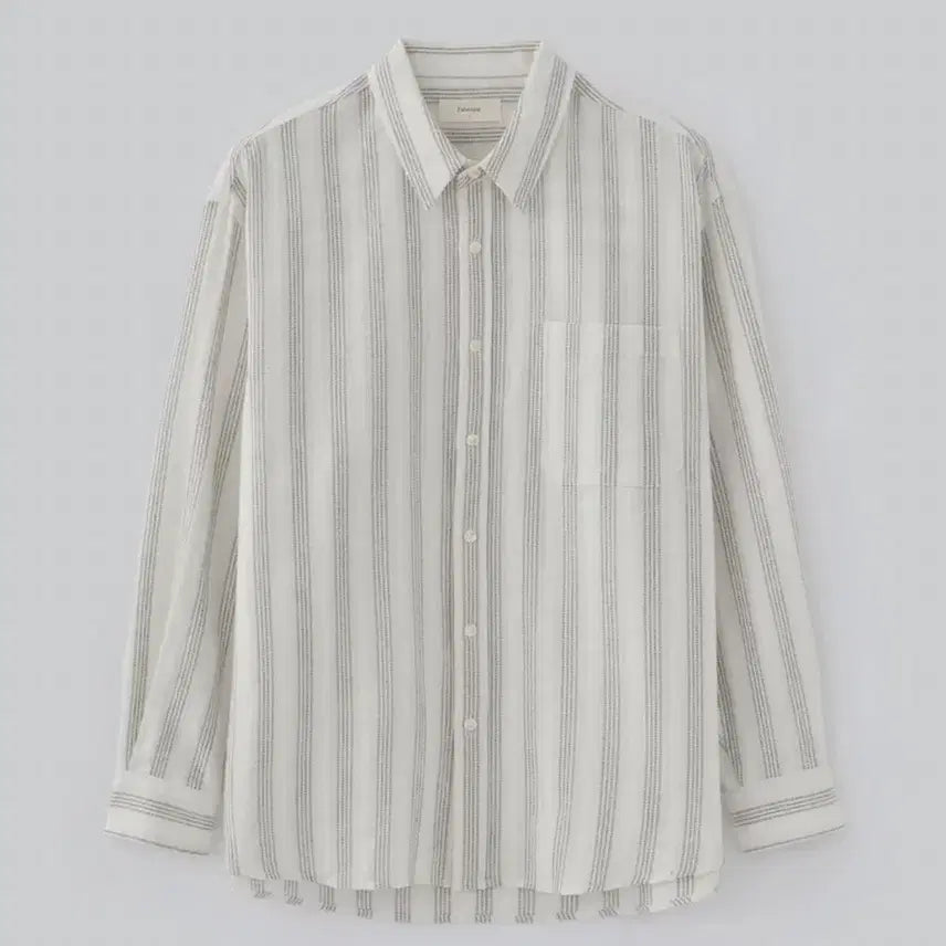 [BUNJANG] Fabrega [JAPAN] Hinoki Stripe Shirt (Ivory) / (4) 파브레가 [JAPAN] 히노키 스트라이프 셔츠 (아이보리)