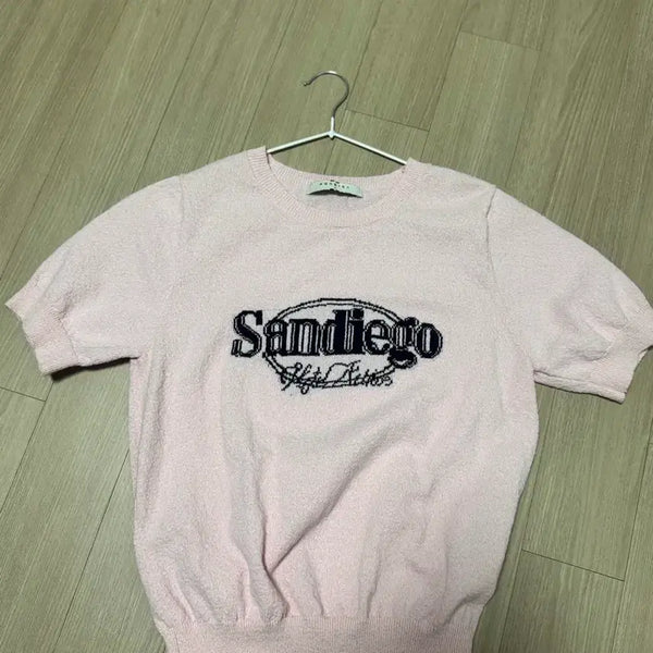 [BUNJANG] Hang Ten Summer Knit T-Shirt / 행텐 여름 반팔 니트