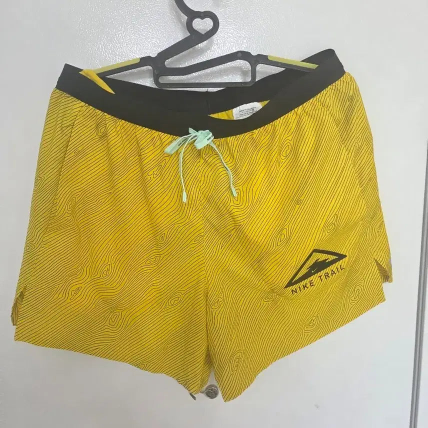 [BUNJANG] Nike Trail Running Shorts Yellow L / 나이키 트레일 런닝 쇼츠 옐로우 L