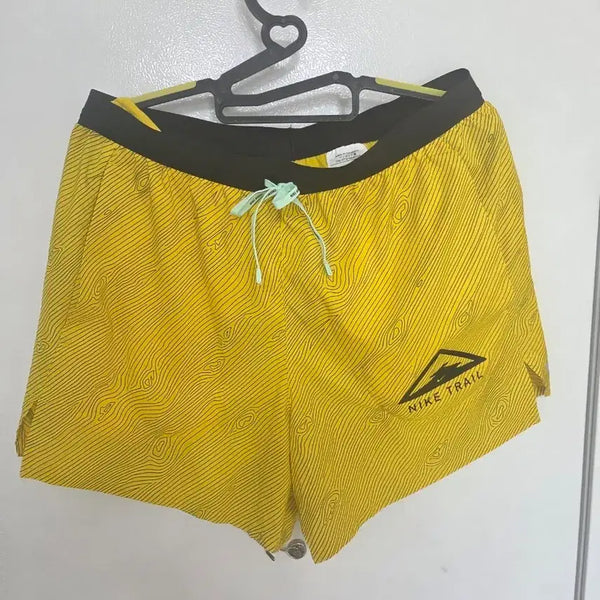 [BUNJANG] Nike Trail Running Shorts Yellow L / 나이키 트레일 런닝 쇼츠 옐로우 L