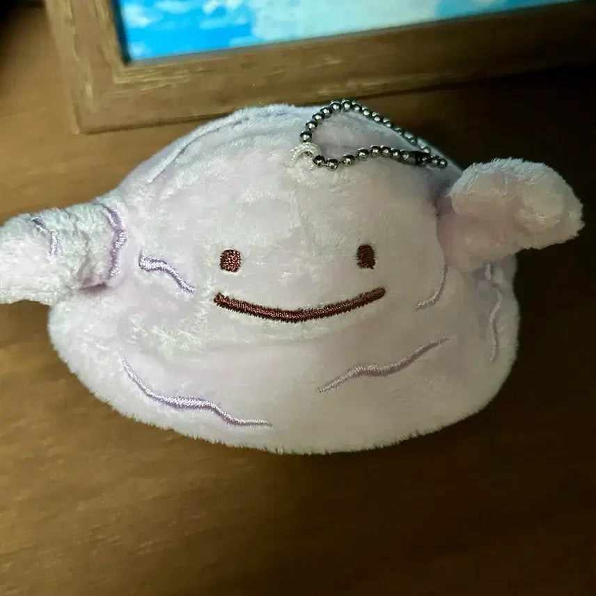 [BUNJANG] Pokemon Metamon Transformation to Venomoth Mascot Keychain / [일본정품태그]변신 메타몽 질뻐기 팬 마스코트 키링