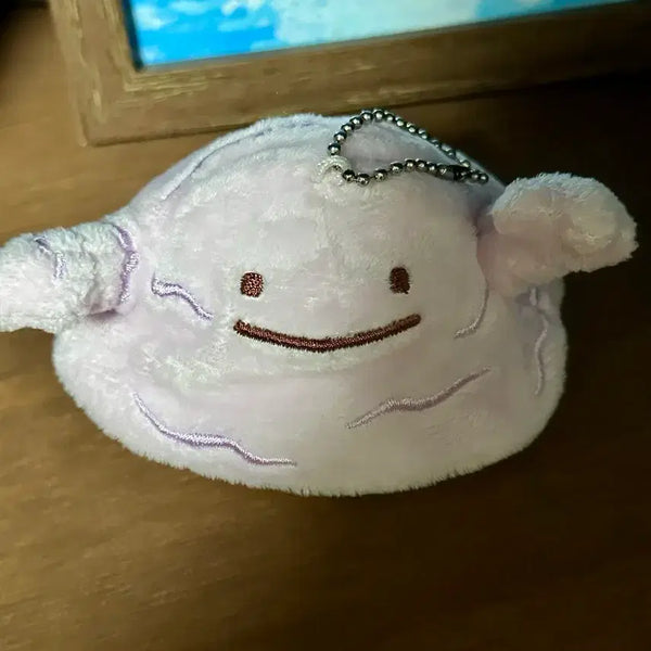 [BUNJANG] Pokemon Metamon Transformation to Venomoth Mascot Keychain / [일본정품태그]변신 메타몽 질뻐기 팬 마스코트 키링