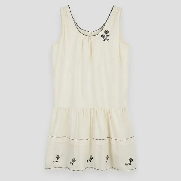 [BUNJANG] SinoN Flower Tiered One-Piece Dress Cream / 시눈 Flower Tiered Onepiece 원피스 크림