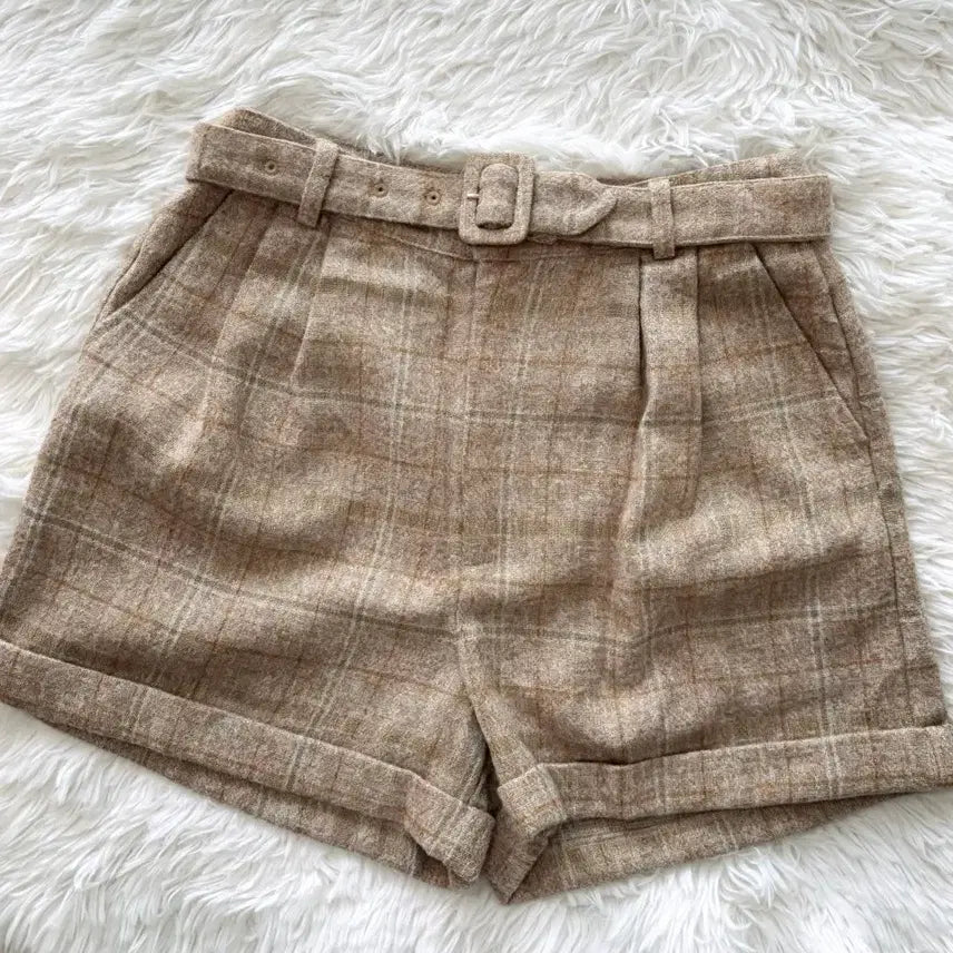 [BUNJANG] Cecil Mcbee Cookie Dough Check Shorts / cecil mcbee 세실맥비 라떼맛 쿠키도우 체크 쇼츠 반바지