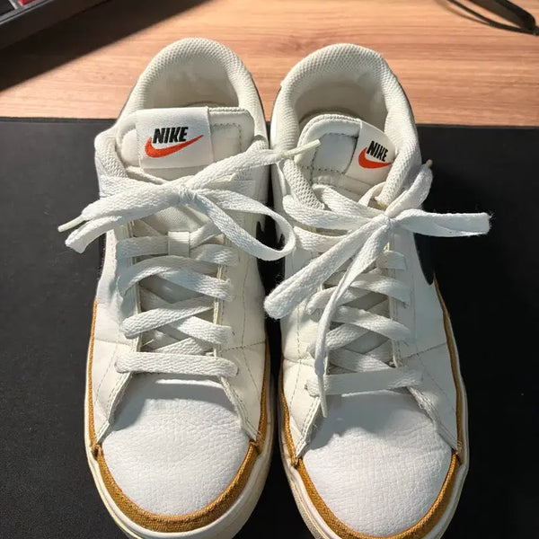 [BUNJANG] Nike Court Legacy Next Nature Men's Sneakers White/Brown/Black (255mm) / 나이키 코트 레거시 넥스트 네이처