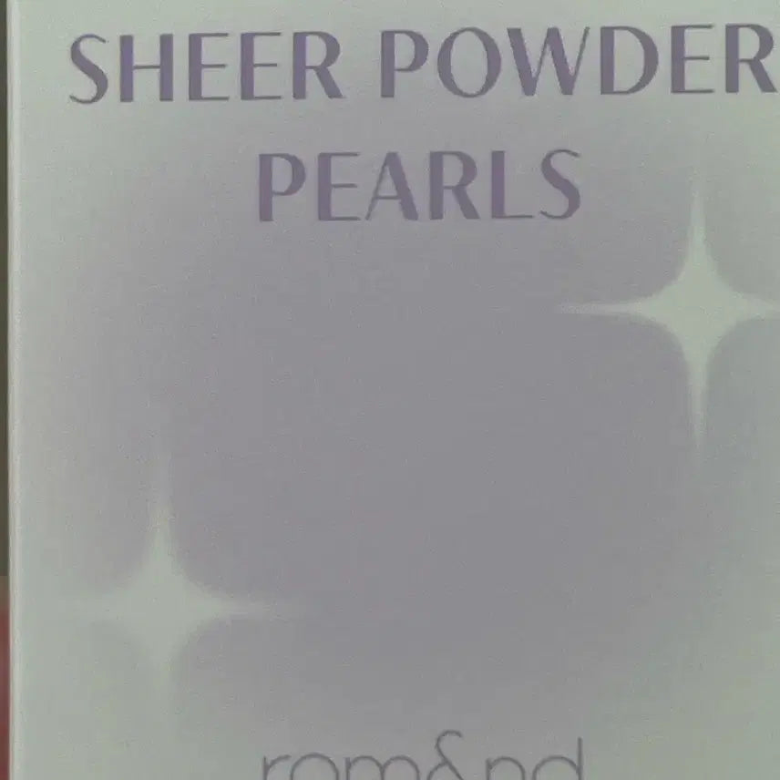 [BUNJANG] rom&nd Sheer Jewel Powder 01 Sealed / 미개봉) 롬앤 쉬어 구슬파우더 01