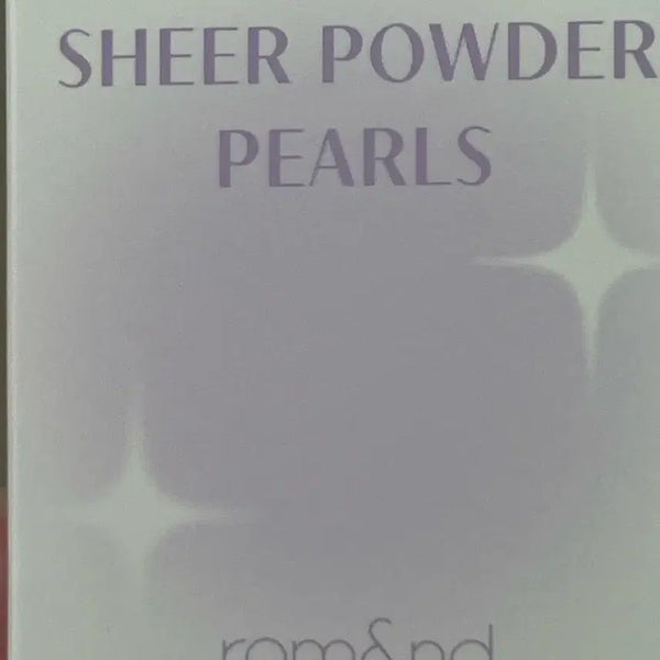 [BUNJANG] rom&nd Sheer Jewel Powder 01 Sealed / 미개봉) 롬앤 쉬어 구슬파우더 01