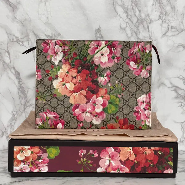 [BUNJANG] Gucci Bloom Standing Clutch / [새상품] 구찌 블룸 스탠딩 클러치