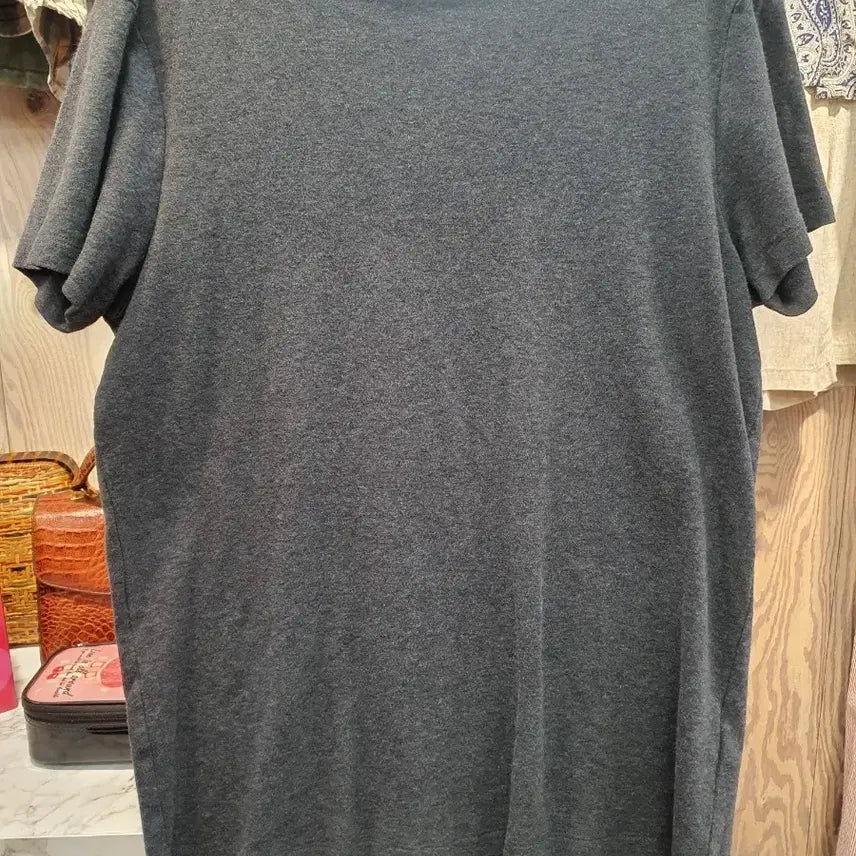 [BUNJANG] Massimo Dutti Men's 100% Cotton Round Neck Short Sleeve T-Shirt / 마시모두띠 남성 면 100% 라운드 반팔 티셔츠 M (실측 포함)