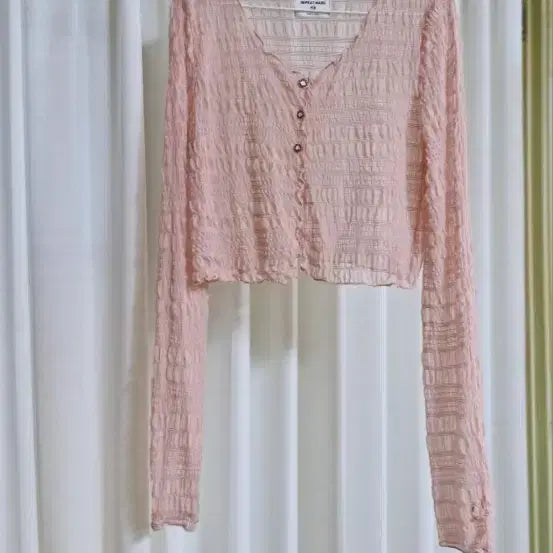 [BUNJANG] Sheer Summer Cropped Cardigan with UV Protection / 시스루부드러운가디건자외선차단여름셔츠긴팔크롭가디건