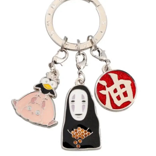 [BUNJANG] Spirited Away Character Keychain (Boh Mouse, No-Face, Bathhouse) / 센과 치히로의 행방불명 키링 (보우네즈미&가오나시&온천장)