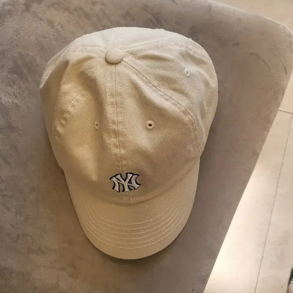 [BUNJANG] MLB New York Yankees Snapback Cap Beige / MLB모자