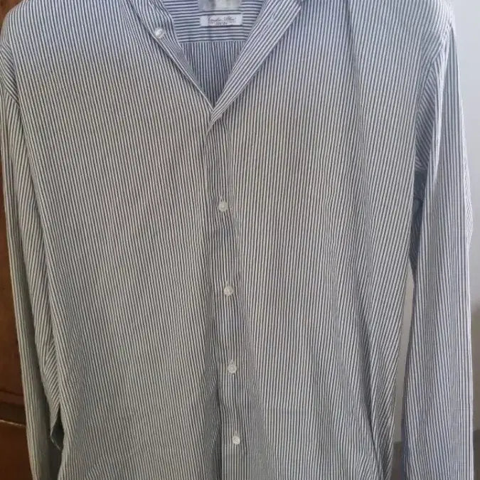 [BUNJANG] TIME Blue Stripe Shirt L / TIME셔츠블루스트라이프. L