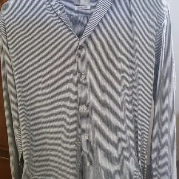 [BUNJANG] TIME Blue Stripe Shirt L / TIME셔츠블루스트라이프. L
