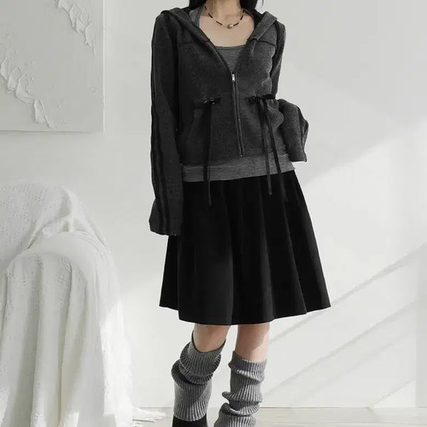 [BUNJANG] Binary One Made Lightmethoxy Pleats Midi Skirt / 바이너리원 [MADE]라이밋 플리츠 미디스커트