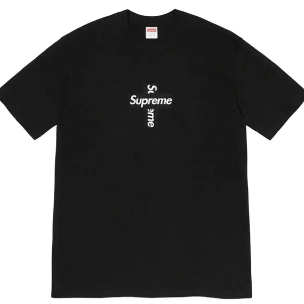 [BUNJANG] Supreme Cross Box Logo T-Shirt Black 20FW L / [극미중고, 크림발] 슈프림 크로스 박스로고 티셔츠 블랙 20FW, L