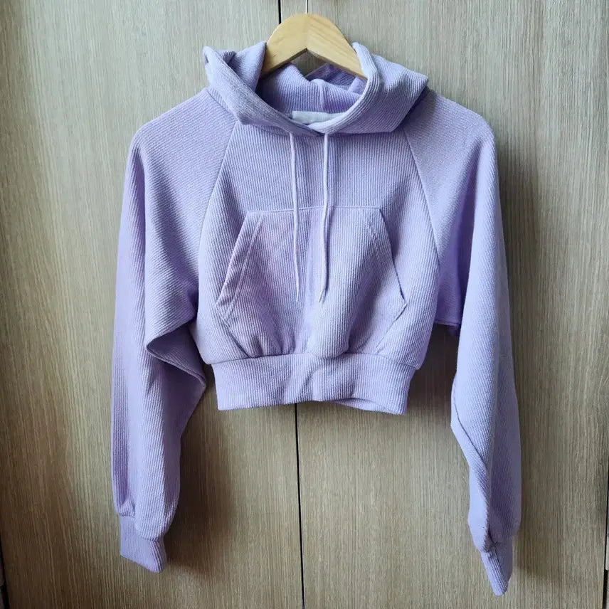 [BUNJANG] Saladbowl Training Pants Crop Hoodie Set Up (Purple) / 샐러드보울_ 트레이닝 팬츠 크롭 후디 셋업 (purple)