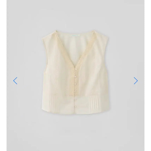 [BUNJANG] Thanat Sirocco Lace Vest / (새생품) 타낫 레이스 베스트 T/T Sirocco lace vest