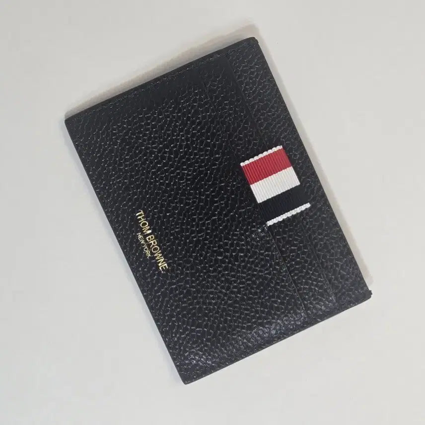 [BUNJANG] Thom Browne Pebble Grain Leather Card Holder Black / 톰브라운 카드지갑 블랙