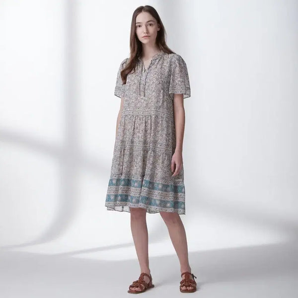 [BUNJANG] Thursday Island Gold Foil Print Dress / 써스데이아일랜드 금박 원피스