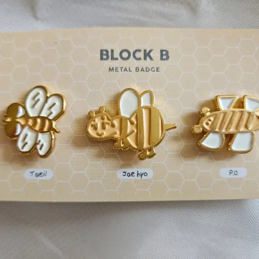 [BUNJANG] Block B Taeil Jaehyo P.O Metal Pin Badge / 블락비 태일 재효 피오 금속배지