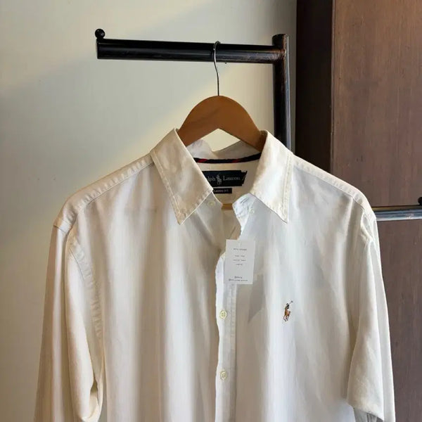 [BUNJANG] Polo Ralph Lauren White Classic Fit Shirt - Size L / 17392 - 폴로 랄프로렌 화이트 셔츠