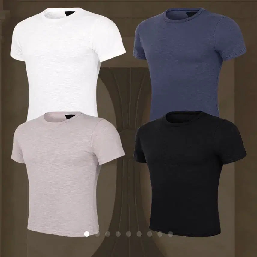 [BUNJANG] Rapinato Tandem Short Sleeve T-Shirt (Dark Blue, Pearl Grey) - Size 48 / 라피나토 텐덤 반팔 진블루,펄그레이 48사이즈