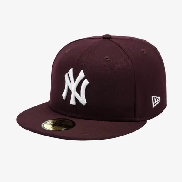 [BUNJANG] New Era New York Yankees 59FIFTY Maroon Cap / [56.8] 뉴에라 뉴욕 양키스 59FIFTY 마룬