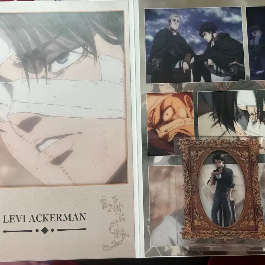 [BUNJANG] Ichiban Kuji Levi Acrylic Stand & Memorial Book Set / 제일복권 리바이 아크릴 스탠드,메모리얼북